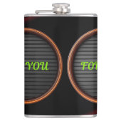Custom Vinyl Wrapped Flask | Personalisierte Muste Flachmann (Vorderseite)