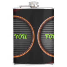Custom Vinyl Wrapped Flask | Personalisierte Muste