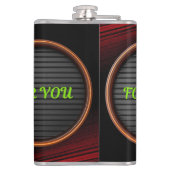 Custom Vinyl Wrapped Flask | Personalisierte Muste Flachmann (Rückseite)
