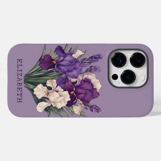 Custom Violet Bouquet Blume Handy Case für sie (Rückseite (Horizontal))