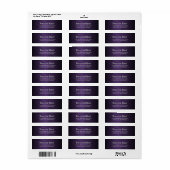 Custom Violet Gothic Ombre Address Labels (Vorne)
