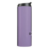Custom Violet Lila Black Auto Race Sport Strip Thermosbecher (Nach links gedreht)