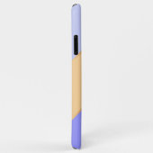 Custom Violet Lila Blue Pastellgelbe Streifen Case-Mate iPhone Hülle (Hinten/Rechts)