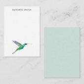 Custom Violetear Hummingbird Mitteilungskarte (Vorne/Hinten)