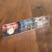 Custom Violinist Schreibtisch Namensschild für Mus Namensplakette (Seite)