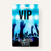 Custom VIP All-Access Concert Event Pass Ausweis (Vorderseite)