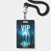 Custom VIP All-Access Concert Event Pass Female Ausweis (Vorderseite mit Schlüsselband)