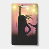 Custom VIP All-Access Concert Event Pass Female Ausweis (Rückseite)