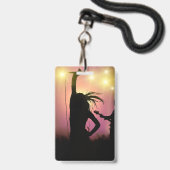 Custom VIP All-Access Concert Event Pass Female Ausweis (Rückseite mit Schlüsselband)