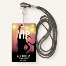 Custom VIP All-Access Concert Event Pass Female