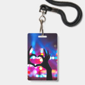 Custom VIP All-Access Concert Event Pass Herz Ausweis (Rückseite mit Lanyard)