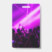 Custom VIP All-Access Concert Event Pass Lila Ausweis (Rückseite)