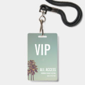 Custom VIP All Access Festival Pass Abzeichen Ausweis (Rückseite mit Lanyard)