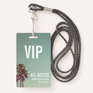 Custom VIP All Access Festival Pass Abzeichen Ausweis