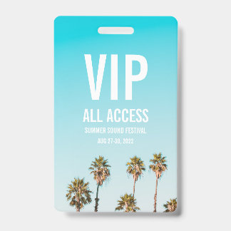 Custom VIP All Access Festival Pass Abzeichen Ausweis