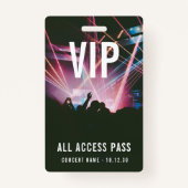 Custom VIP All Access Pass Konzert Event Ausweis (Vorderseite)
