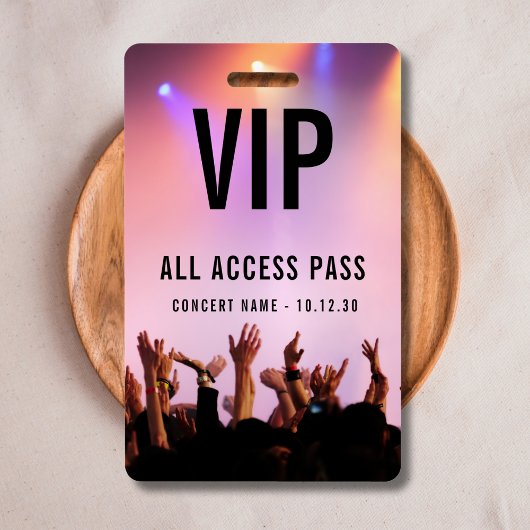 Custom VIP All Access Pass Konzert Event Ausweis