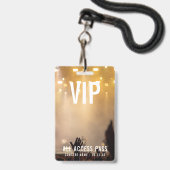 Custom VIP All Access Pass Konzert Event Ausweis (Vorderseite mit Schlüsselband)