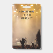 Custom VIP All Access Pass Konzert Event Ausweis (Rückseite)