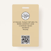 Custom VIP All Access QR Code Event Gold Foil Ausweis (Rückseite)