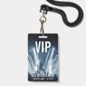 Custom VIP Company Logo QR Code Konzert Ausweis (Vorderseite mit Lanyard)
