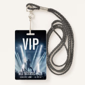 Custom VIP Company Logo QR Code Konzert Ausweis (Vorderseite mit Schlüsselband)