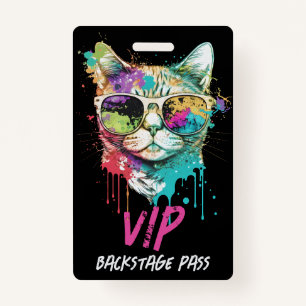 Custom VIP Concert Backstage Pass QR Code ID Ausweis