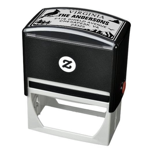 Custom Virginia State License Plate Address Permastempel (Produkt)