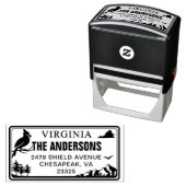 Custom Virginia State License Plate Address Permastempel (Beispiel)