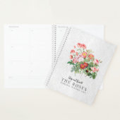 Custom Vision Board Moderne Script Floral Rose Planer (Anzeige)