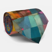 Custom Vivid Abstract Geometric Art Krawatte (Gerollt)