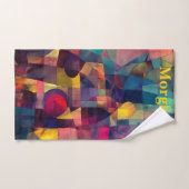 Custom Vivid Abstrakt Geometric Art Badhandtuch Set (Handtuch)