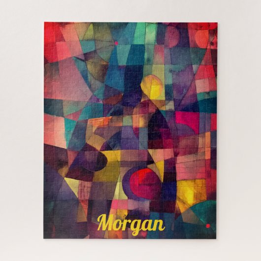 Custom Vivid Abstrakt Geometric Art Puzzle (Vertikal)
