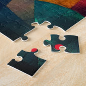 Custom Vivid Abstrakt Geometric Art Puzzle (Seite)