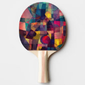 Custom Vivid Abstrakt Geometric Art Tischtennis Schläger (Rückseite)