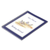 Custom Vogelbeobachtung Journal Watercolor Califor Notizblock (Linke Seite)
