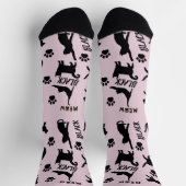 Custom Void Cat Socks | Cute Black Cat Mom Gift Socken (Oben)