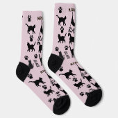 Custom Void Cat Socks | Cute Black Cat Mom Gift Socken (Rechts)