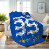 Custom Volleyball Name Number School Fleecedecke