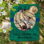 Custom Volleyball Picture Senior Night Graduation Fleecedecke