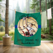 Custom Volleyball Picture Senior Night Graduation Fleecedecke