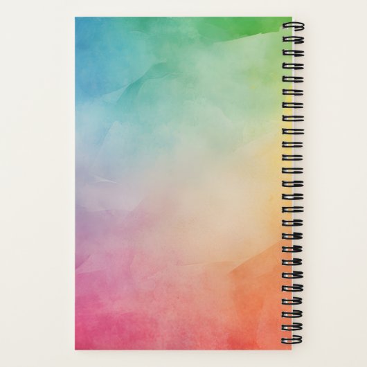 Custom Volleyball Rainbow Senior Class of Notizblock (Rückseite)