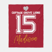 Custom Volleyball Senior Athlete Gift Fleecedecke (Vorderseite)