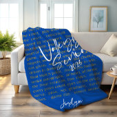 Custom Volleyball Senior Motivierend Typografy Fleecedecke