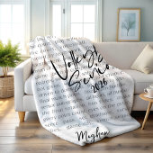 Custom Volleyball Senior Motivierend Typografy Fleecedecke