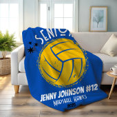 Custom Volleyball Senior Night Graduation Fleecedecke