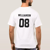 Custom Volleyball Team Name Club T-Shirt (Rückseite)