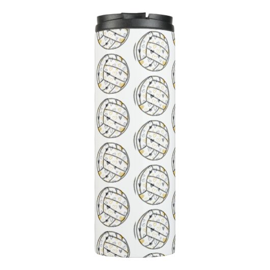 Custom Volleyball Thermosbecher (Rückseite)