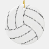 Custom Volleyball Weihnachtsschmuck (Hinten)