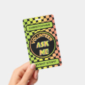 Custom Volunteer Event Staff Badge Ausweis (Handheld)